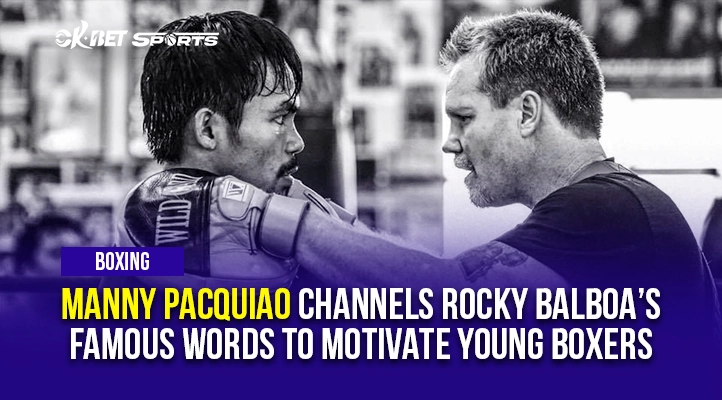 manny pacquiao channels rocky balboa’s famous words to motivate young boxers