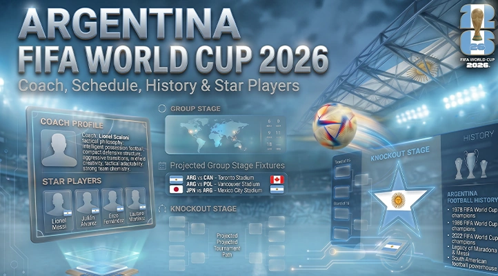 Argentina FIFA World Cup 2026: Coach, Schedule, History & Star Players